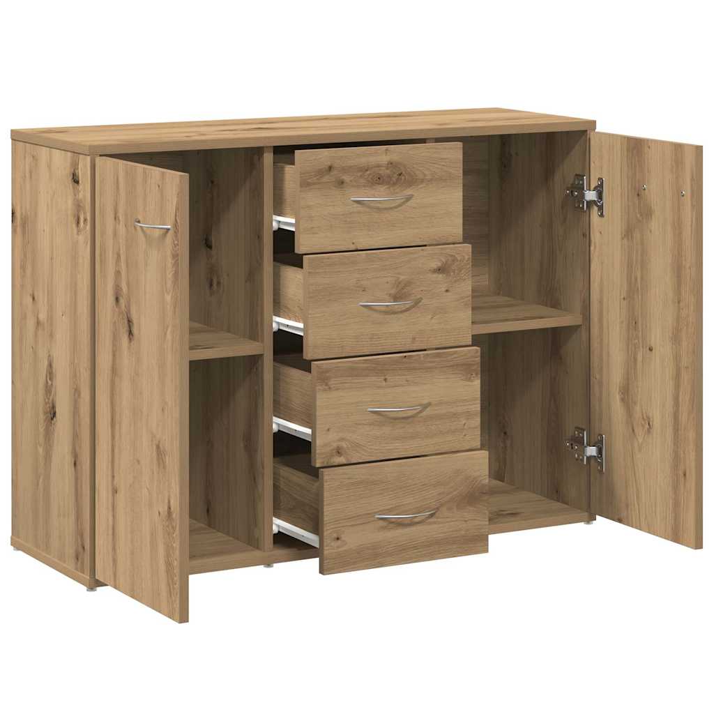 Komoda boja hrasta artisan 88x30x64 cm od konstruiranog drva