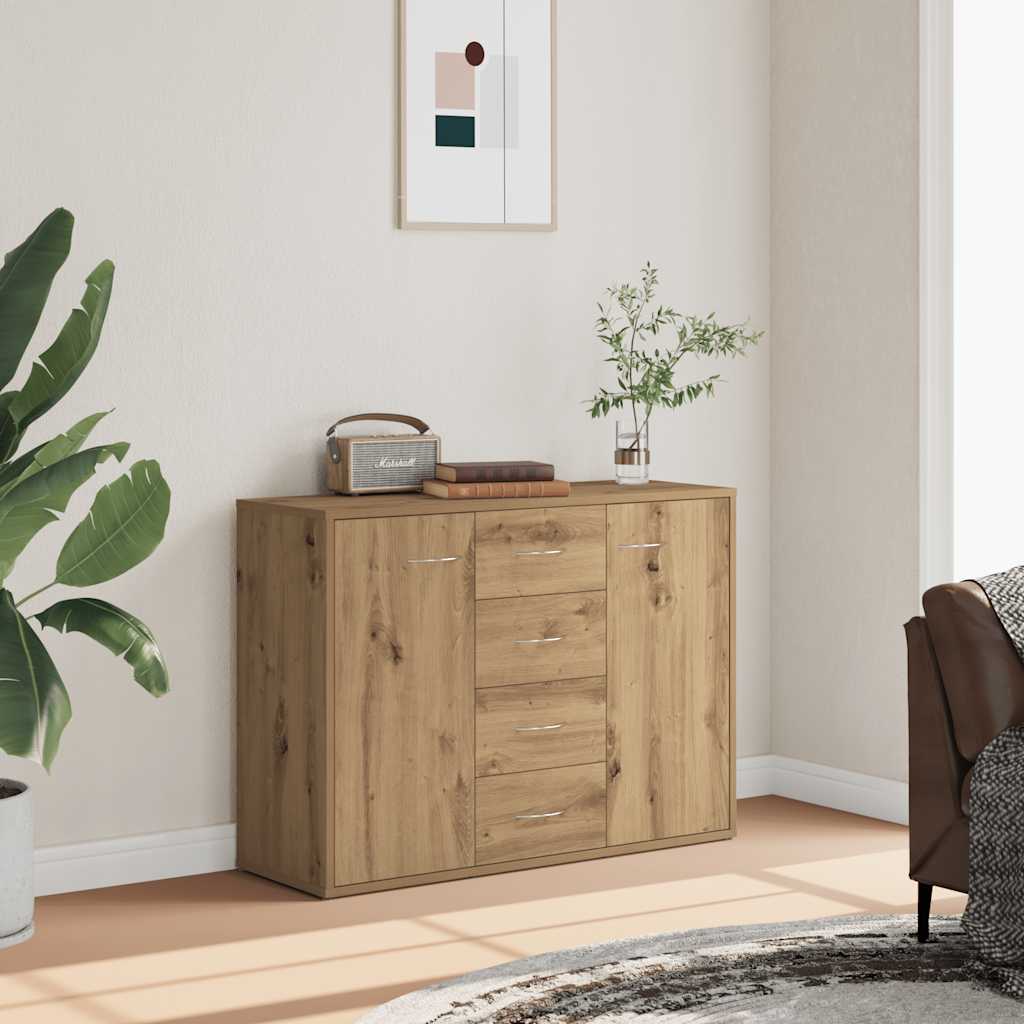 Komoda boja hrasta artisan 88x30x64 cm od konstruiranog drva