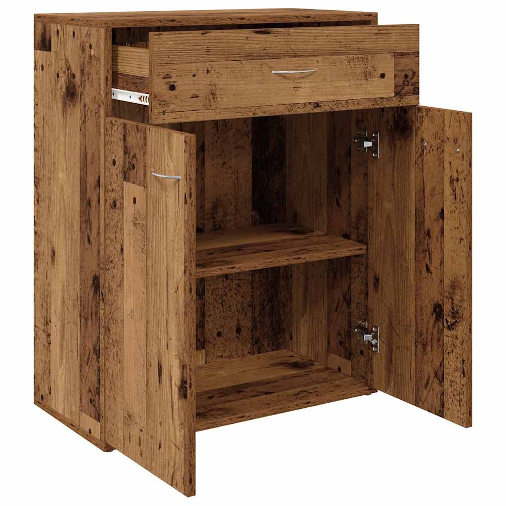 Komoda staro drvo 60x30x75 cm konstruirano drvo