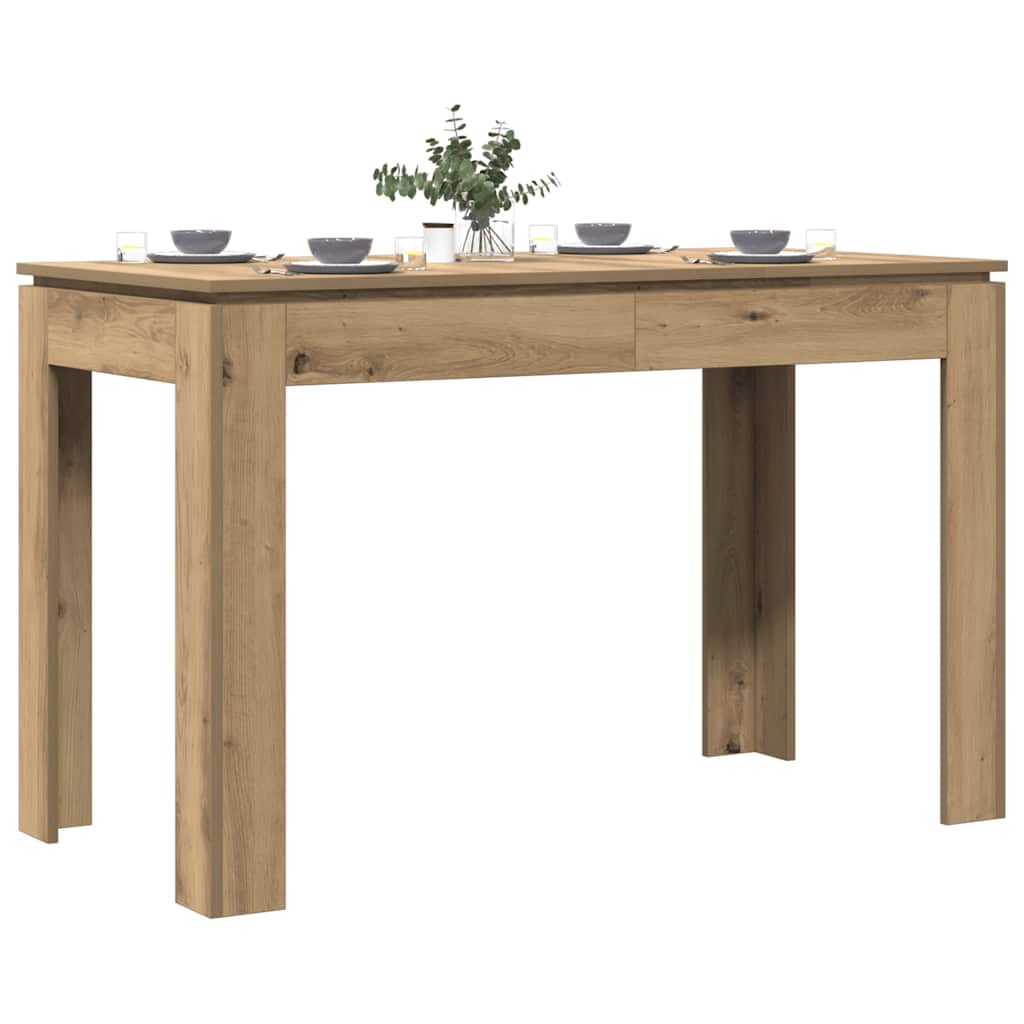 Blagovaonski stol boja hrasta 120x60x76 cm konstruirano drvo