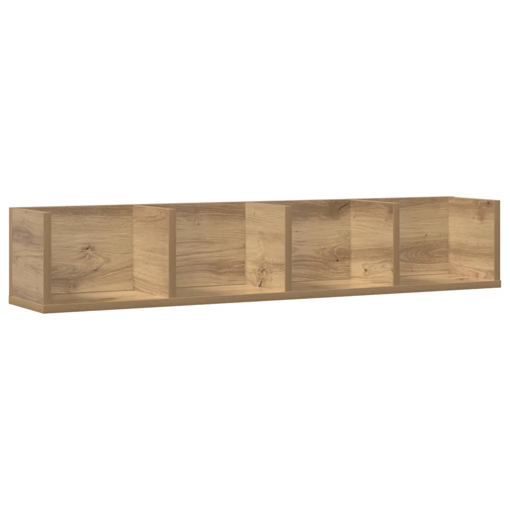CD zidna polica Artisan hrast 100x18x18 cm izrađeno drvo