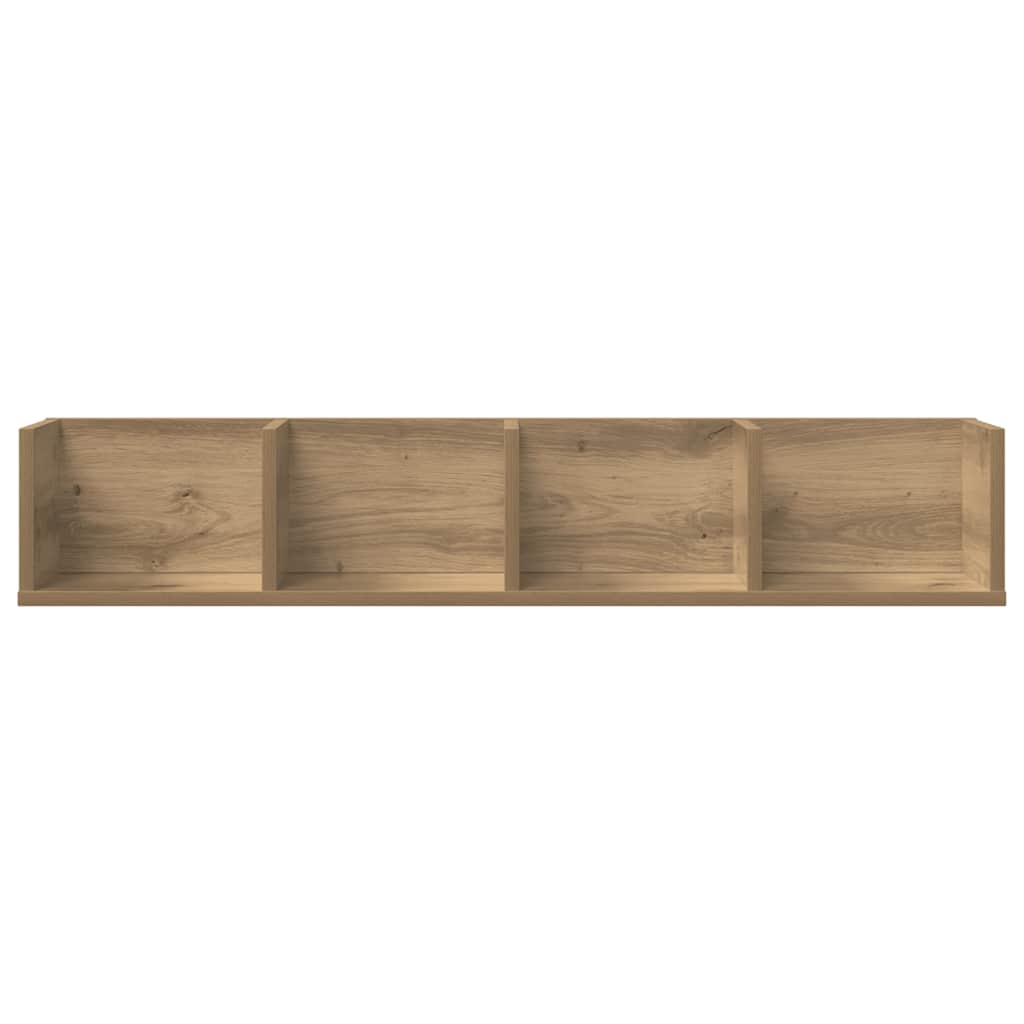 CD zidna polica Artisan hrast 100x18x18 cm izrađeno drvo