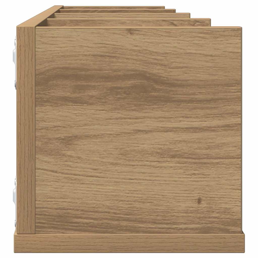 CD zidna polica Artisan hrast 100x18x18 cm izrađeno drvo