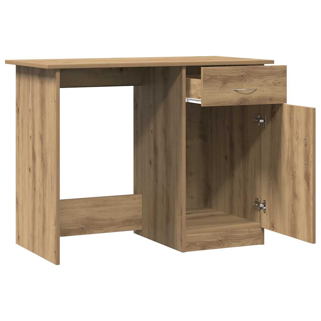 Radni stol boja hrasta artisan 100x50x76 cm konstruirano drvo