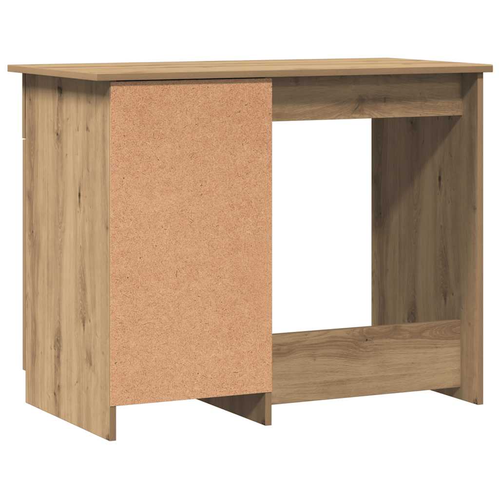 Radni stol boja hrasta artisan 100x50x76 cm konstruirano drvo