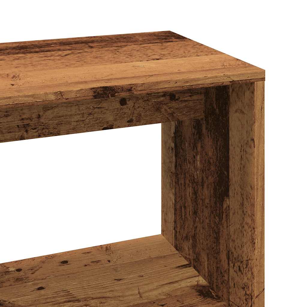 Kutni radni stol staro drvo 200,5x50x76 cm konstruirano drvo