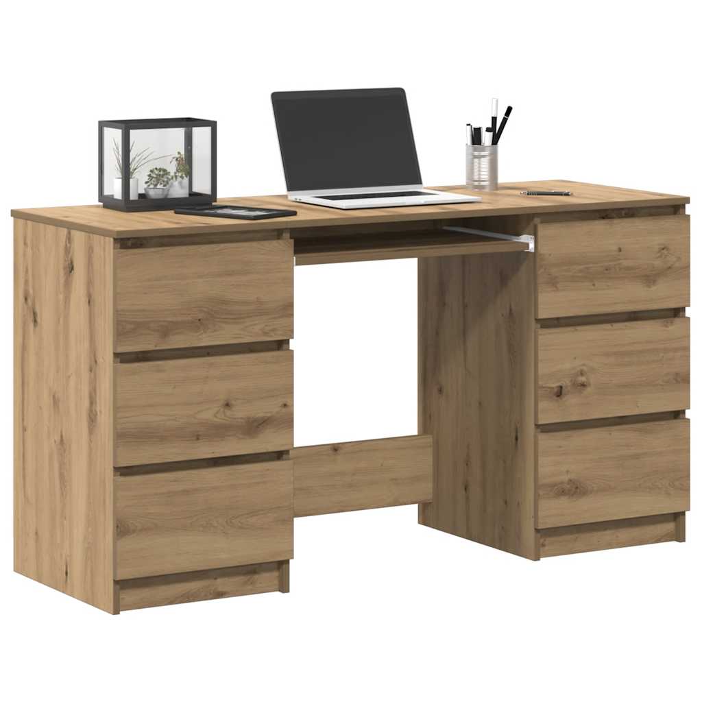 Pisaći stol Artisan hrast 140x50x77 cm izrađeno drvo