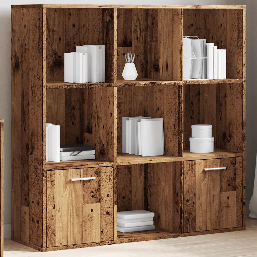 Ormar za knjige staro drvo 98x29x97,5 cm konstruirano drvo