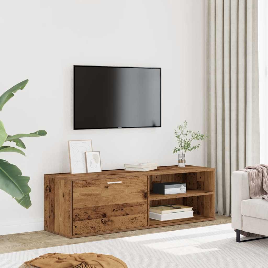 TV ormarić staro drvo 120x34x37 cm konstruirano drvo