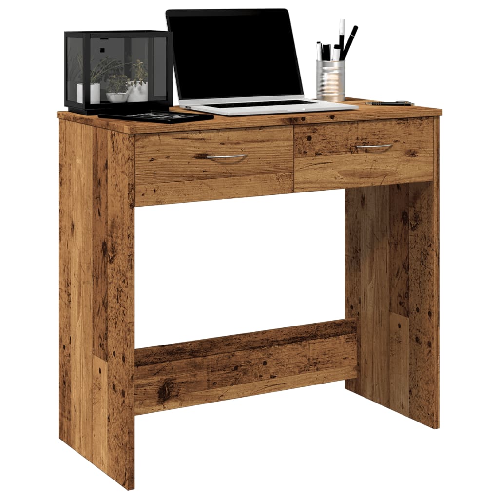 Radni stol boja starog drva 80 x 40 x 75 cm konstruirano drvo