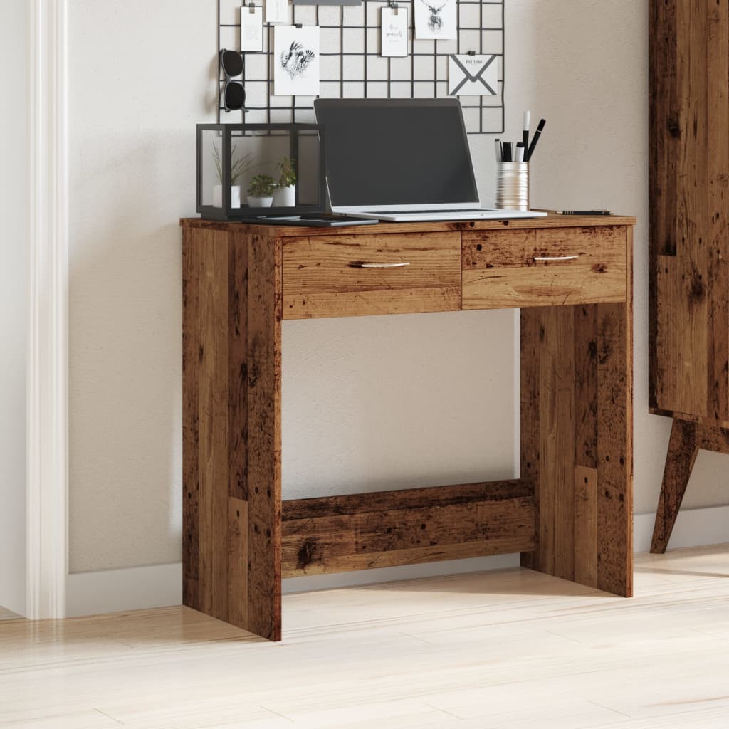 Radni stol boja starog drva 80 x 40 x 75 cm konstruirano drvo