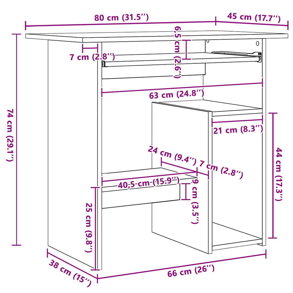Stol staro drvo 80x45x74 cm konstruirano drvo
