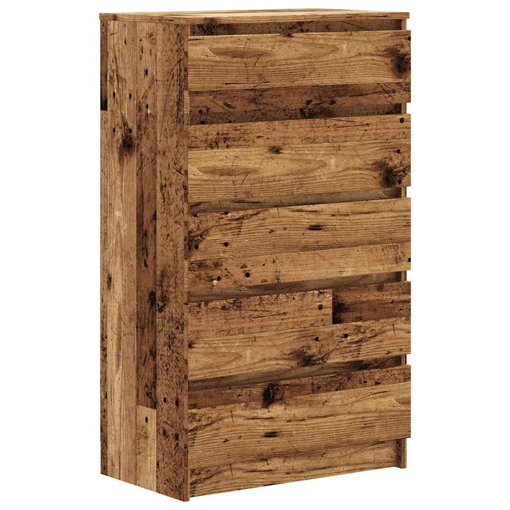 Ladičar boja staro drvo 60 x 36 x 103 cm od konstruiranog drva