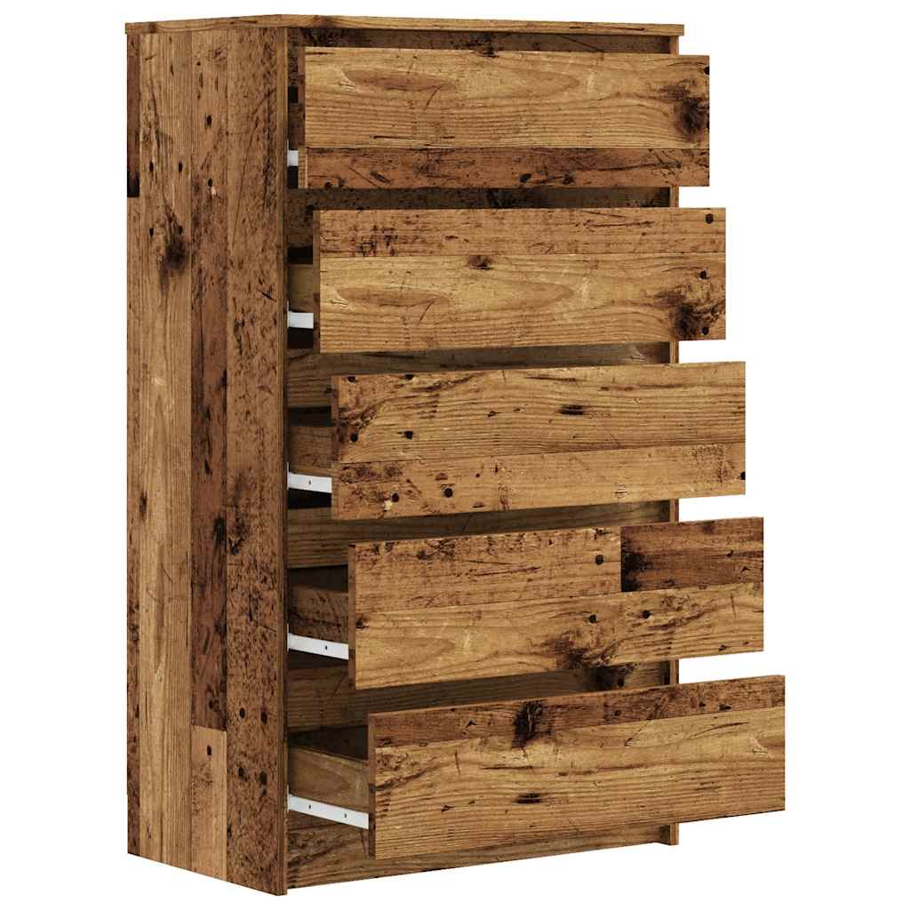 Ladičar boja staro drvo 60 x 36 x 103 cm od konstruiranog drva