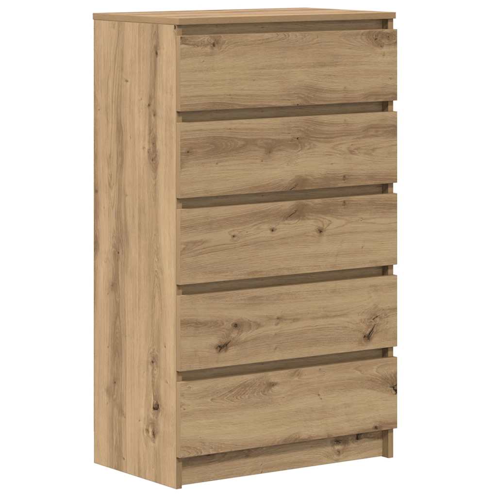 Ladičar boja hrasta artisan 60 x 36 x 103 cm konstruirano drvo