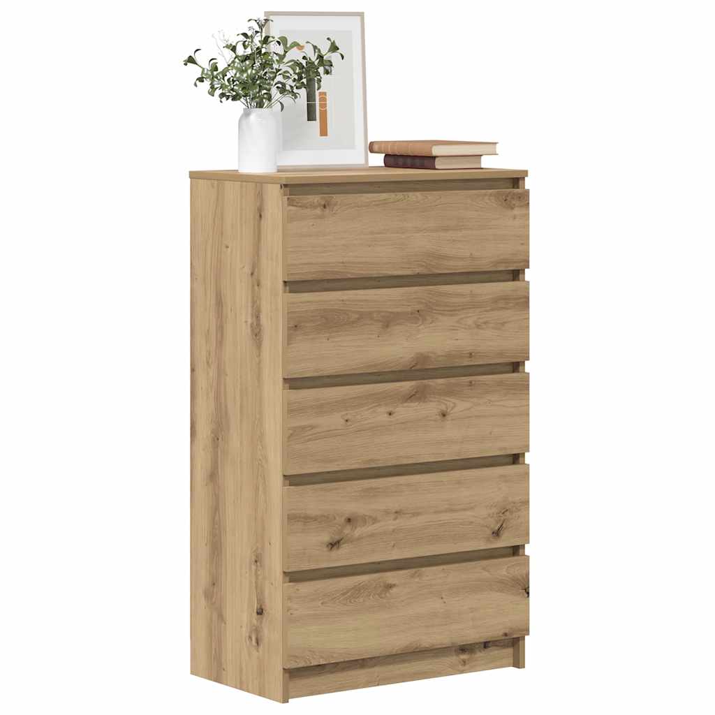 Ladičar boja hrasta artisan 60 x 36 x 103 cm konstruirano drvo