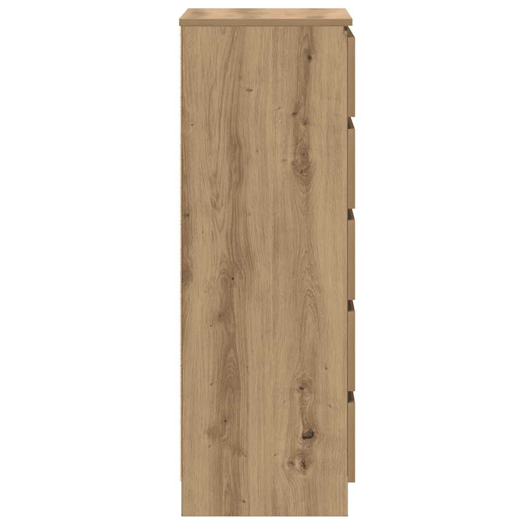 Ladičar boja hrasta artisan 60 x 36 x 103 cm konstruirano drvo