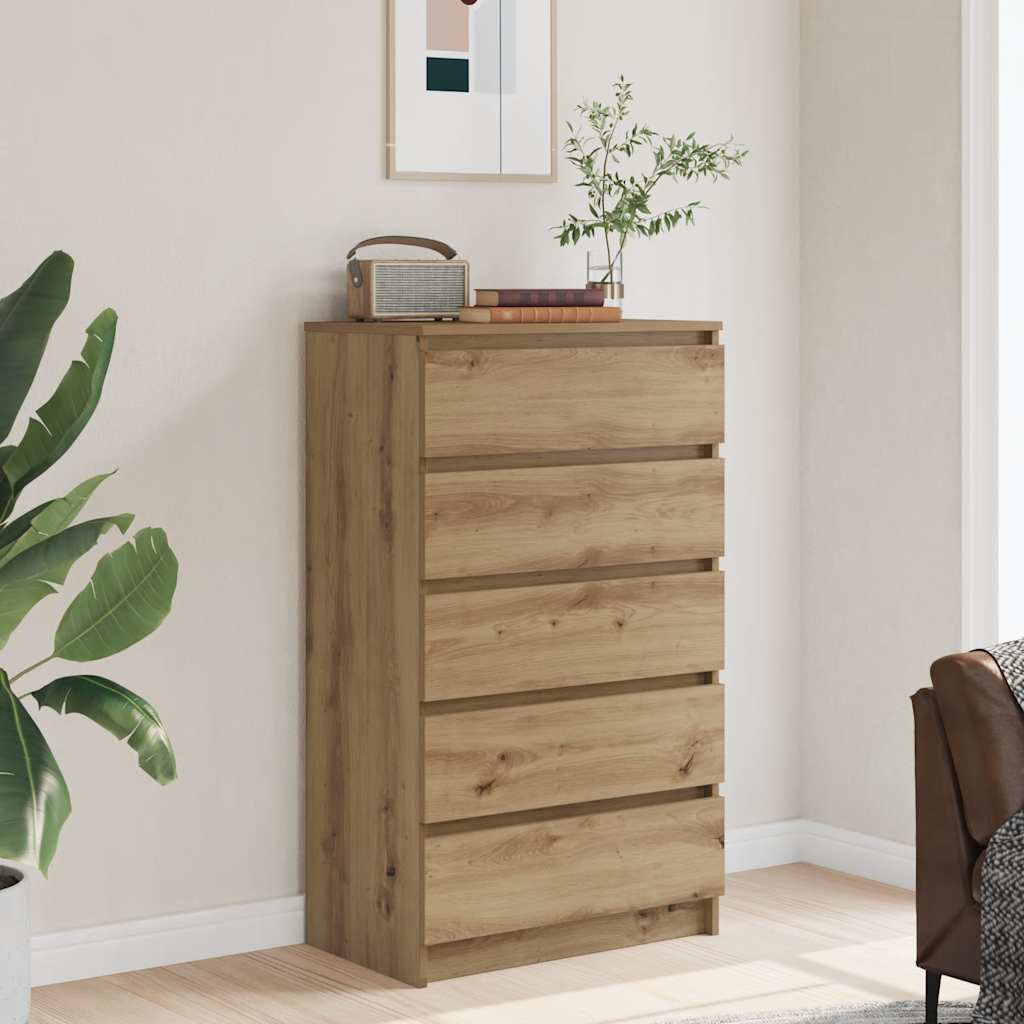 Ladičar boja hrasta artisan 60 x 36 x 103 cm konstruirano drvo