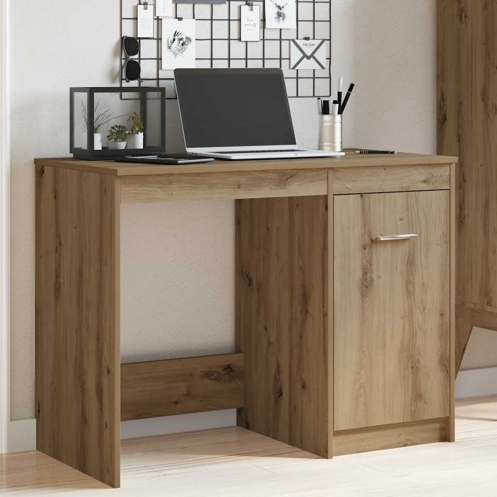 Radni stol boja hrasta artisan 100x50x76 cm konstruirano drvo