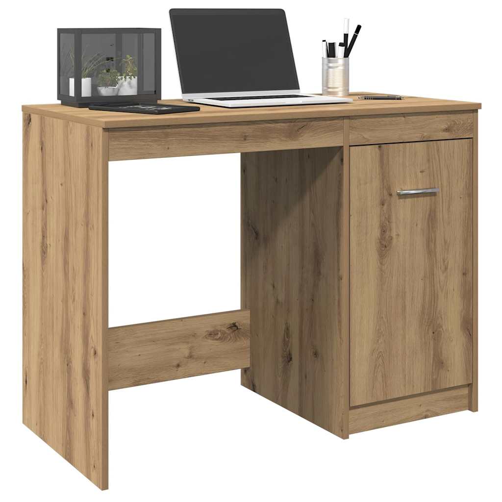 Radni stol boja hrasta artisan 100x50x76 cm konstruirano drvo