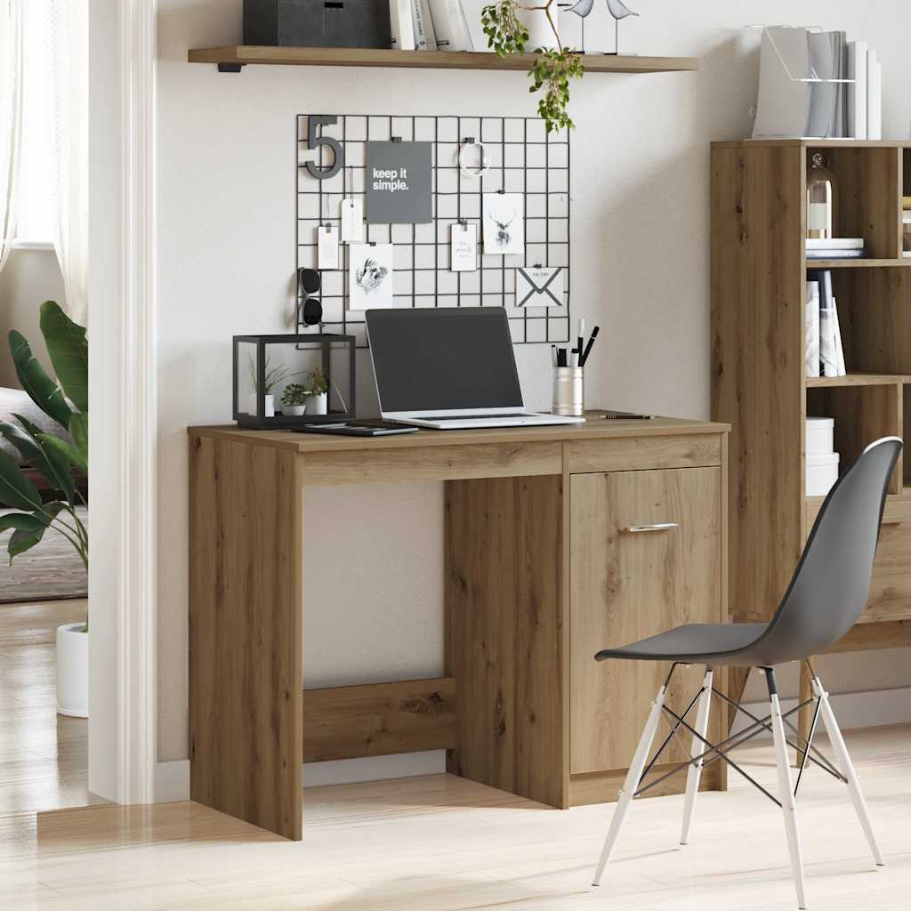 Radni stol boja hrasta artisan 100x50x76 cm konstruirano drvo