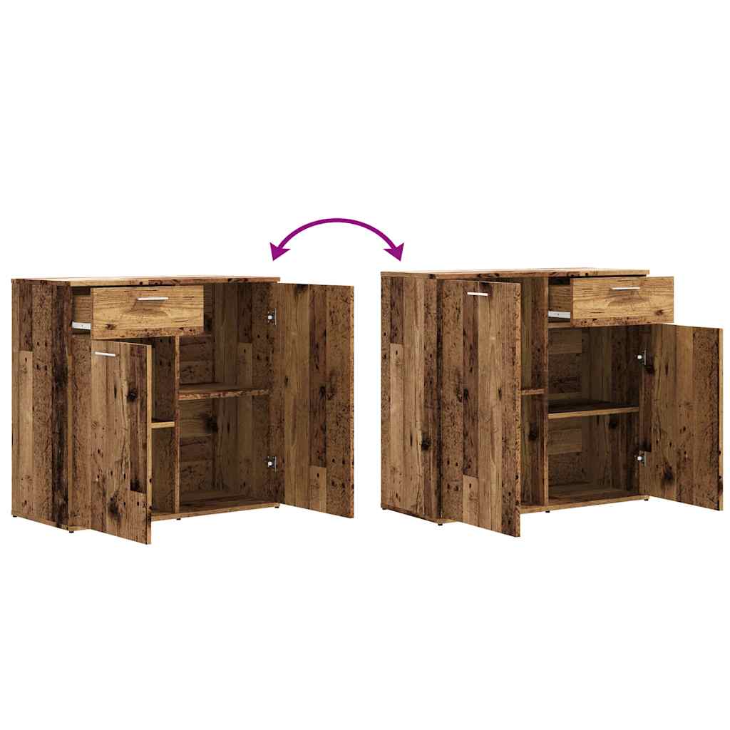Komoda boja staro drvo 80 x 36 x 75 cm od konstruiranog drva