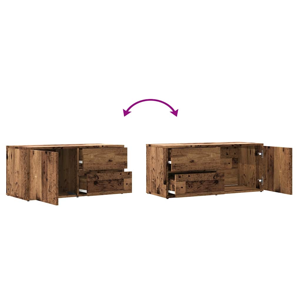 TV ormarić staro drvo 80x34x35,5 cm konstruirano drvo