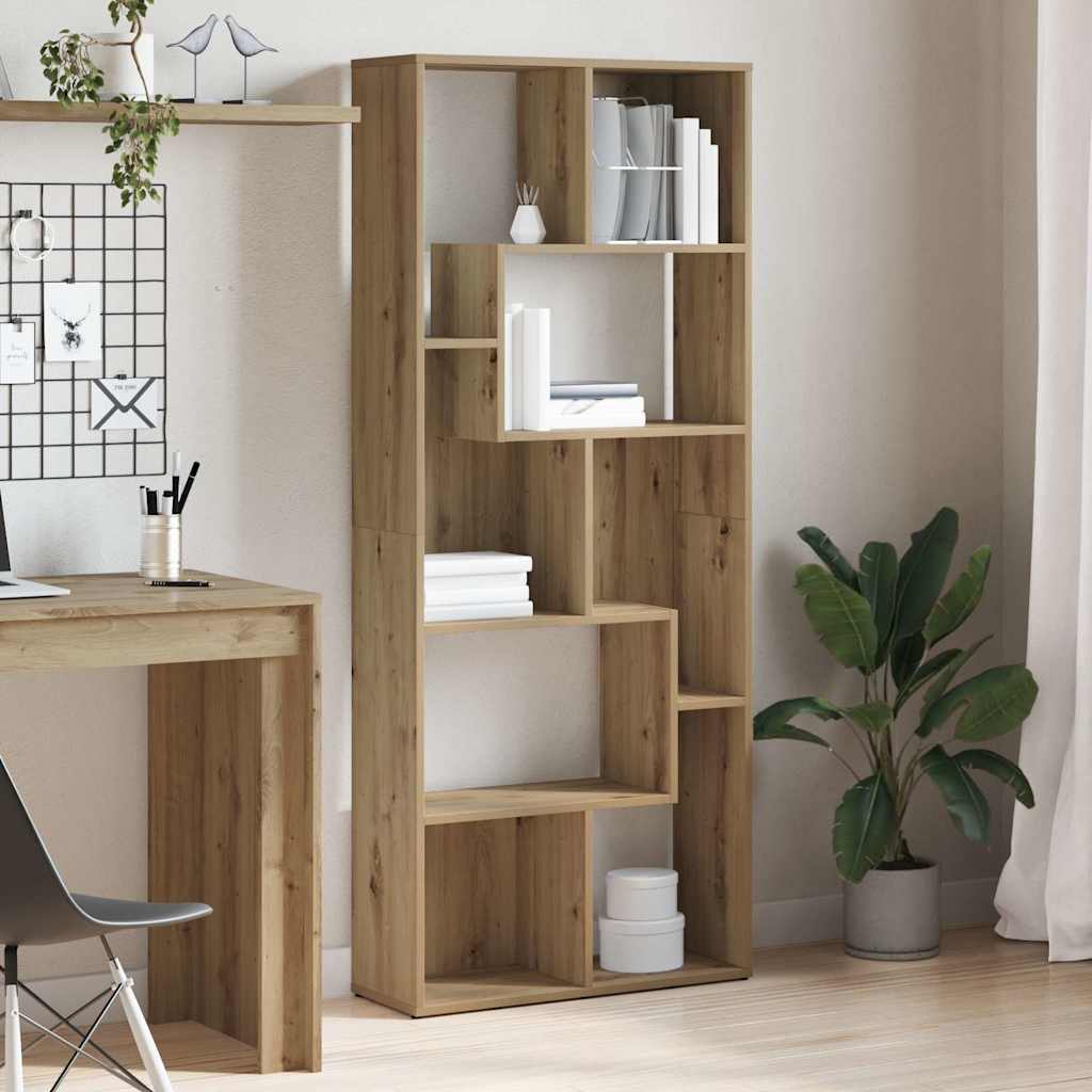 Polica za knjige Artisan hrast 67x24x161 cm Konstruirano drvo