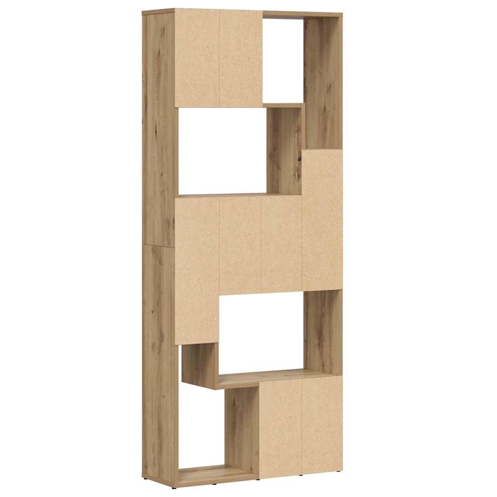 Polica za knjige Artisan hrast 67x24x161 cm Konstruirano drvo