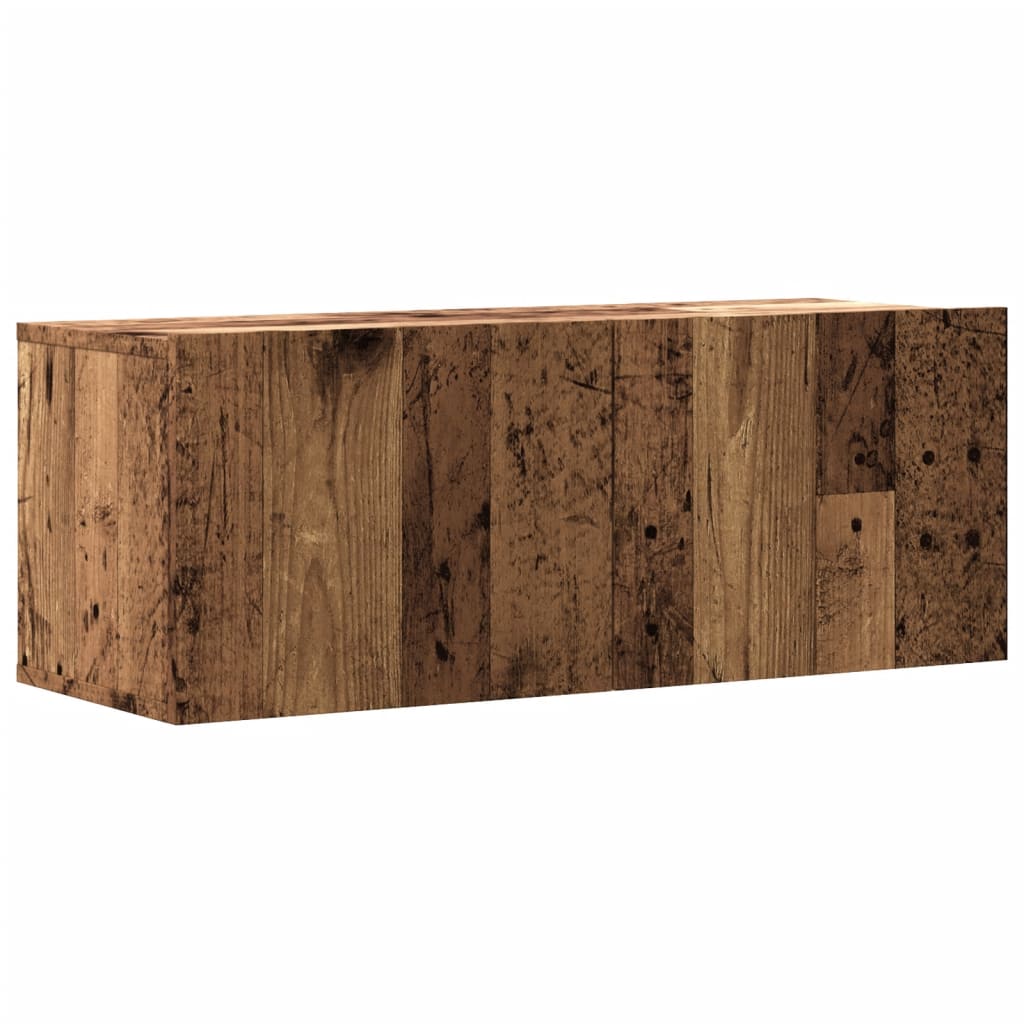 Zidni TV ormarić staro drvo 80x30x30 cm konstruirano drvo