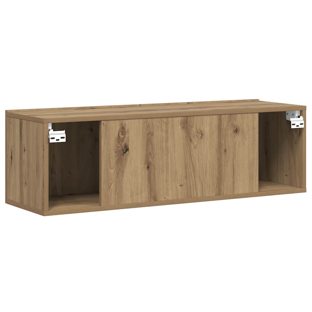 Zidni TV ormarić Artisan hrast 80x30x30 cm izrađeno drvo