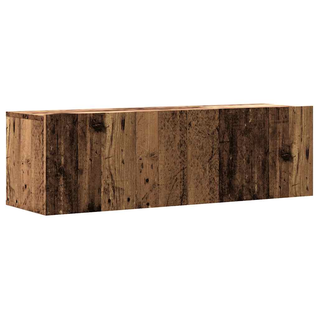 Zidni TV ormarić staro drvo 100x30x30 cm konstruirano drvo