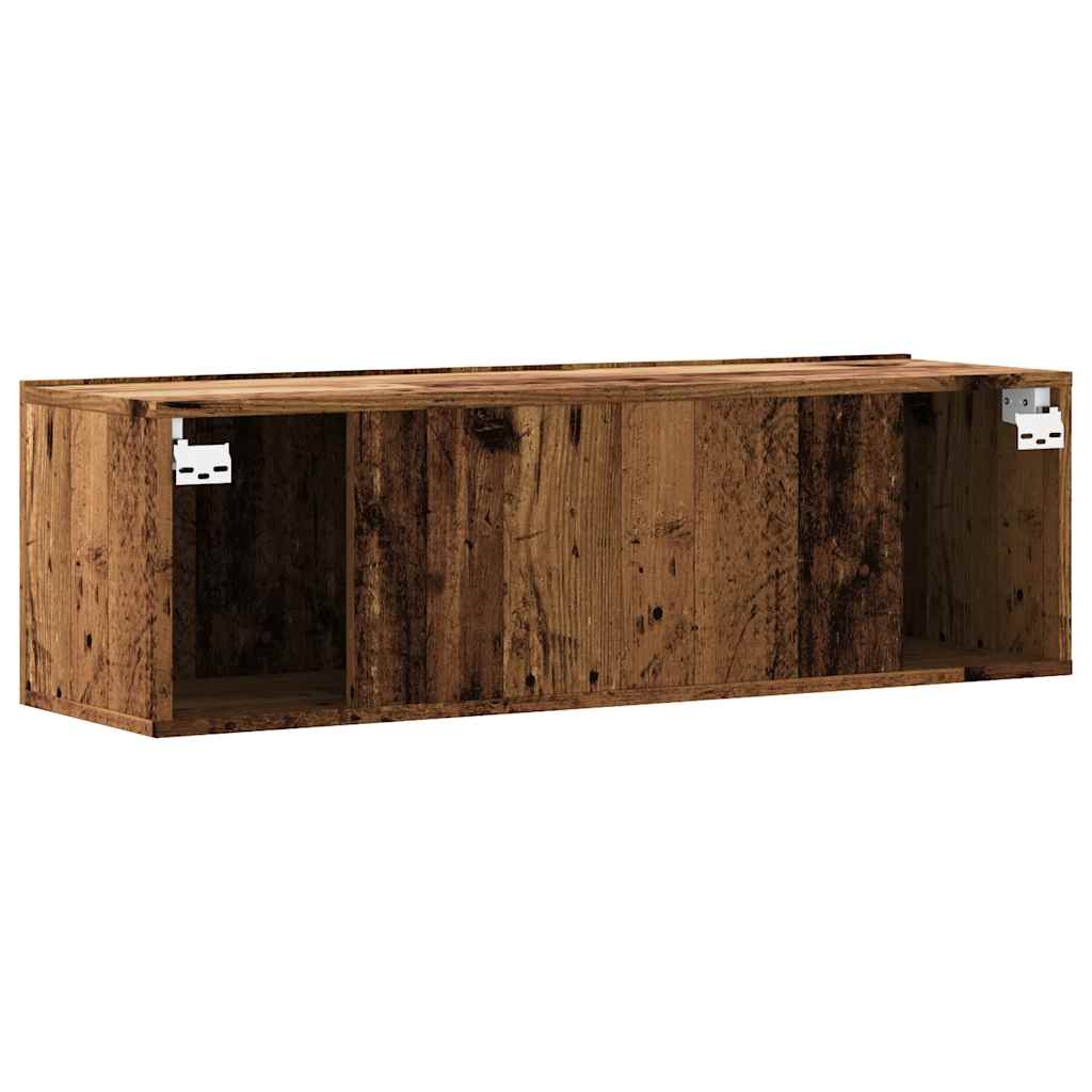 Zidni TV ormarić staro drvo 100x30x30 cm konstruirano drvo
