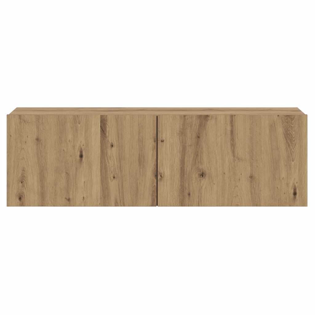 Zidni TV ormarić boja hrasta 100 x 30 x 30 cm konstruirano drvo