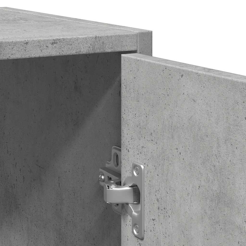 Kupaonski ormarić za umivaonik beton sivi 60x33x60 cm