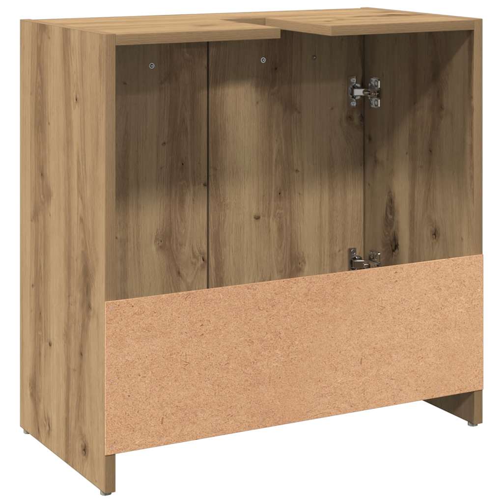 Ormarić za umivaonik smeđa boja hrasta 60x33x60 cm drveni