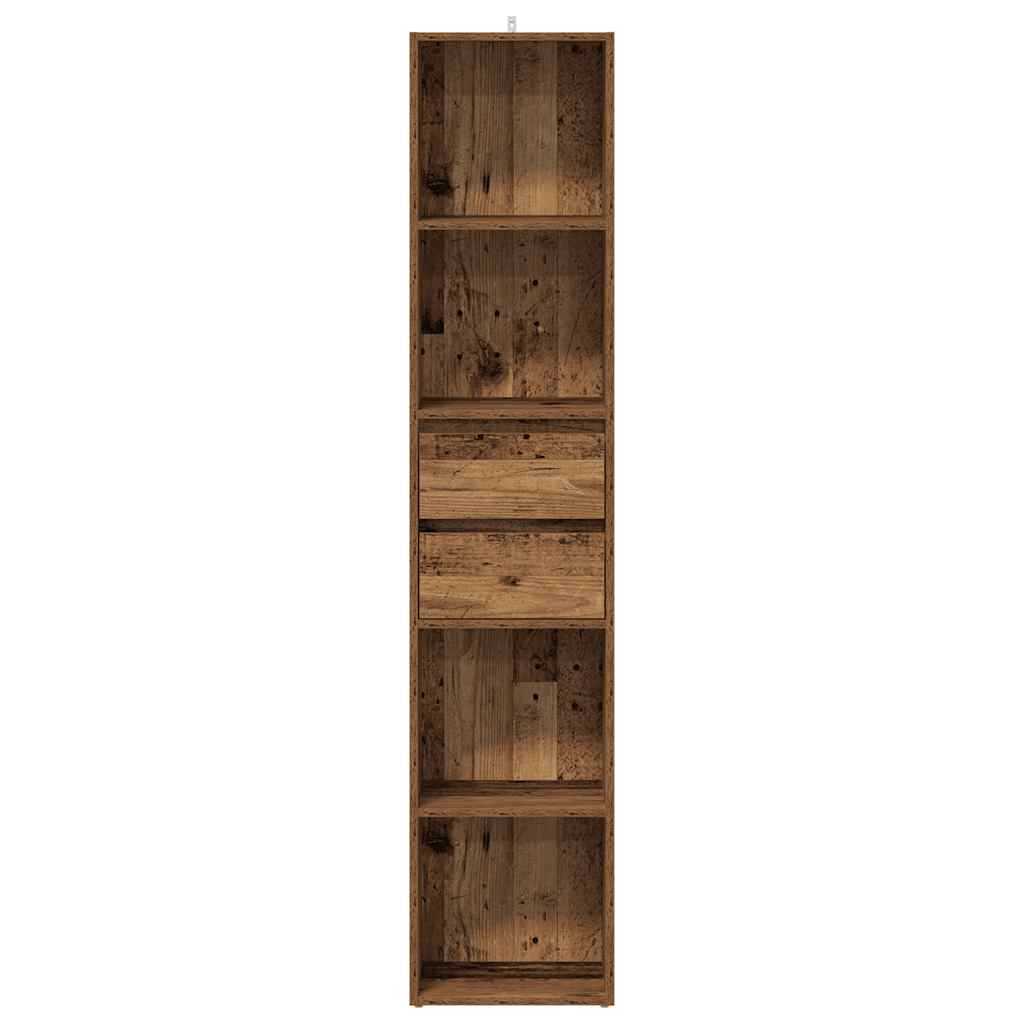 Ormar za knjige staro drvo 36x30x171 cm konstruirano drvo