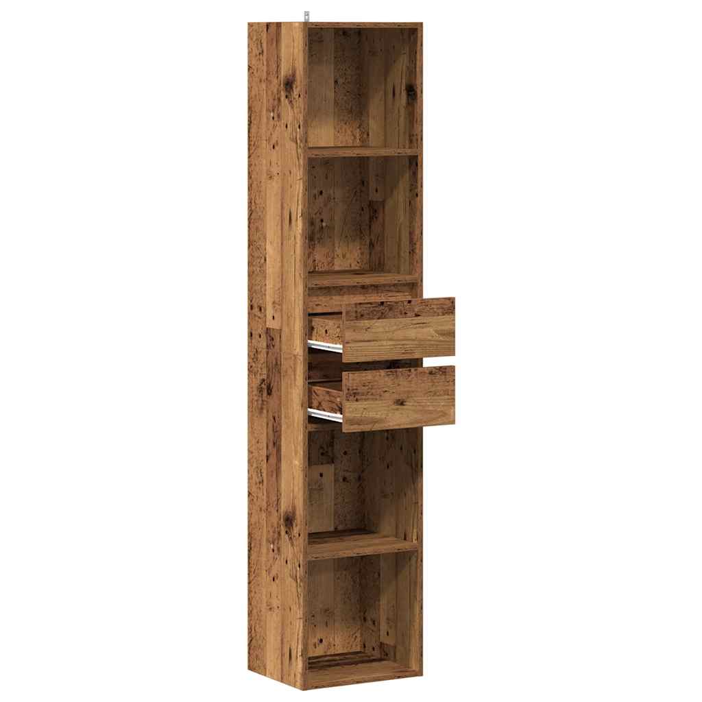 Ormar za knjige staro drvo 36x30x171 cm konstruirano drvo