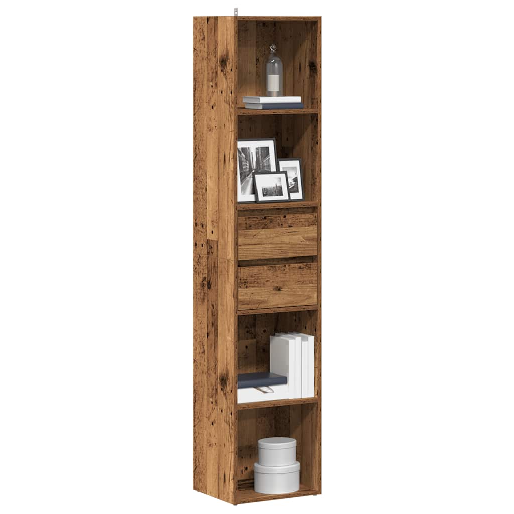 Ormar za knjige staro drvo 36x30x171 cm konstruirano drvo