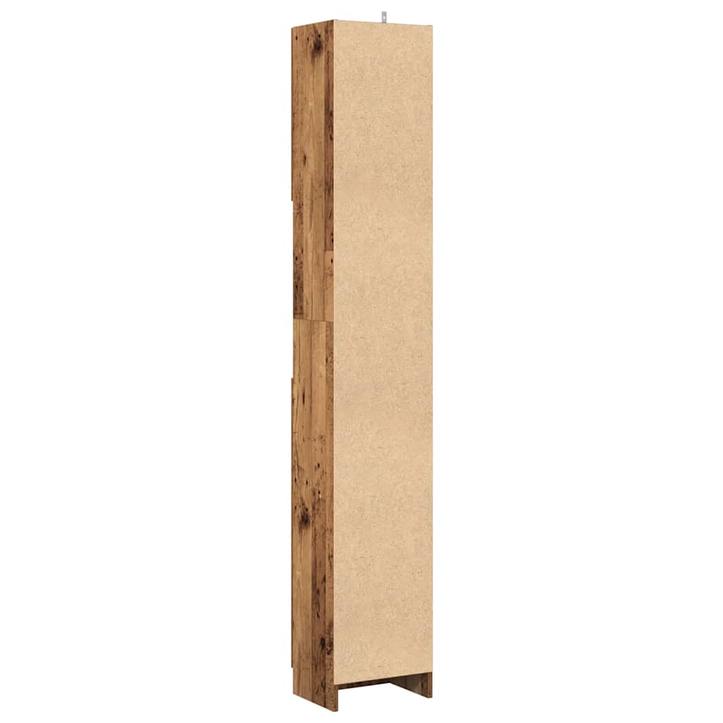 Kupaonski ormarić staro drvo 32x25,5x190 cm konstruirano drvo