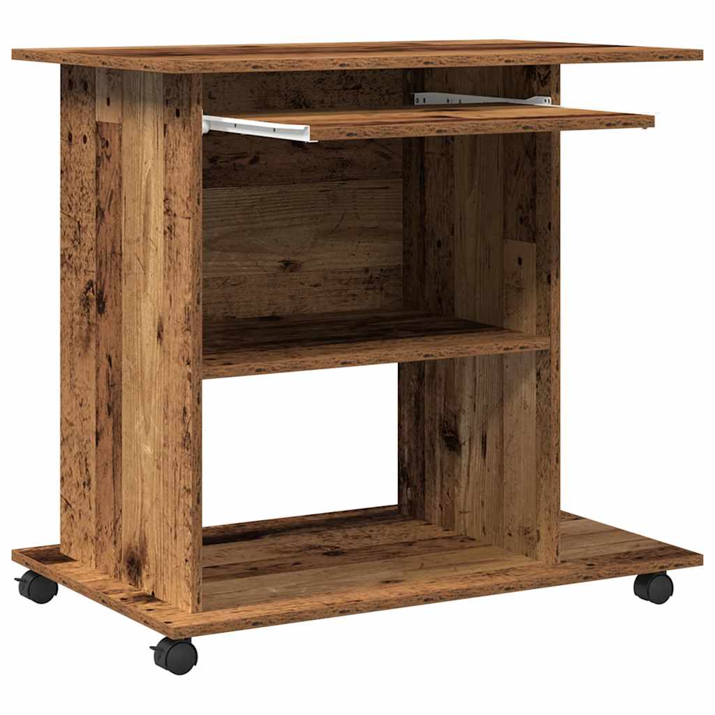 Računalni stol staro drvo 80x50x75 cm konstruirano drvo
