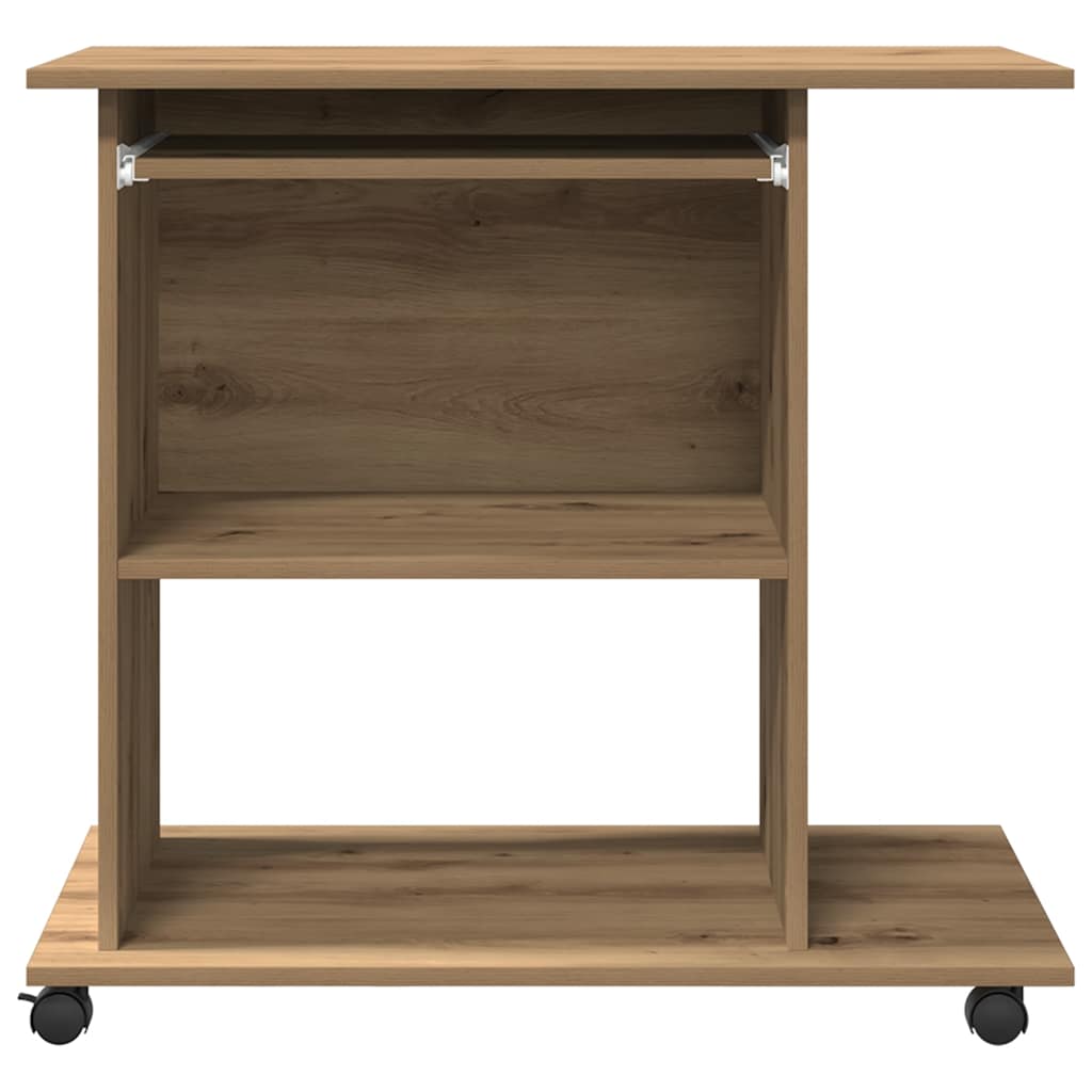 Računalni stol Artisan hrast 80x50x75 cm konstruirano drvo
