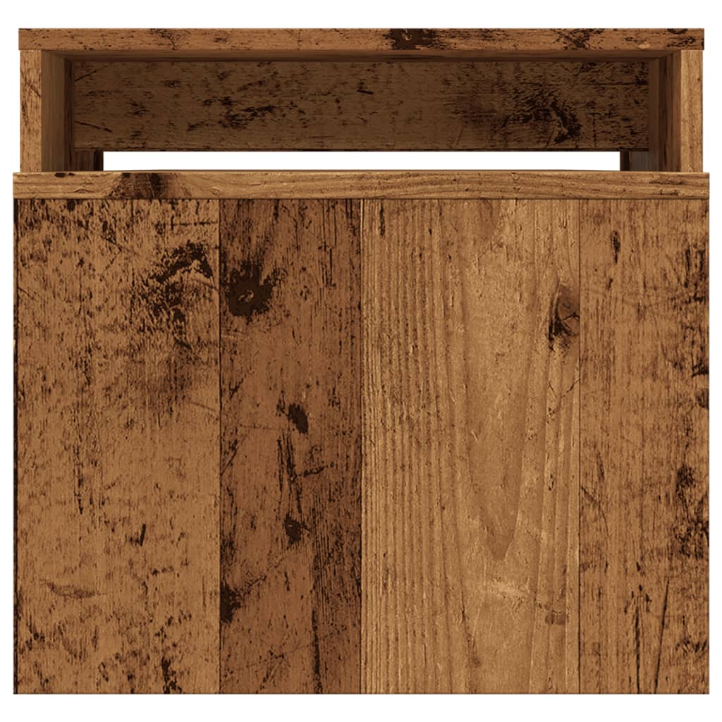 Stolić za kavu boja starog drva 100x48x40 cm konstruirano drvo
