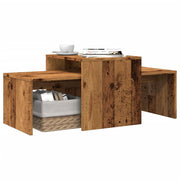 Stolić za kavu boja starog drva 100x48x40 cm konstruirano drvo