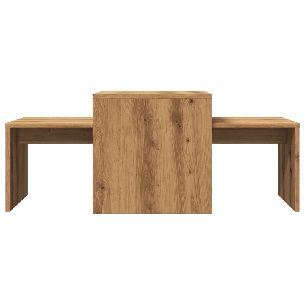 Stolić za kavu boja hrasta 100 x 48 x 40 cm konstruirano drvo