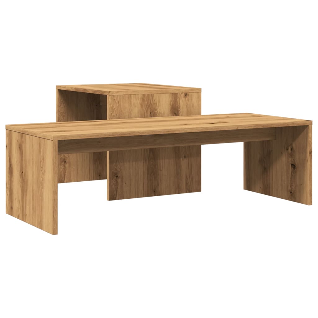 Stolić za kavu boja hrasta 100 x 48 x 40 cm konstruirano drvo