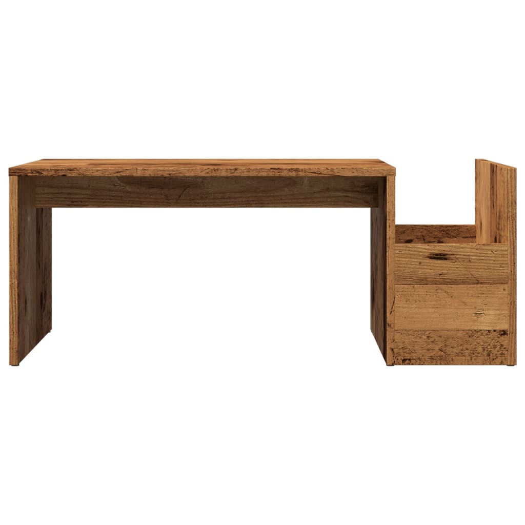 Stolić za kavu boja starog drva 90x45x35 cm konstruirano drvo