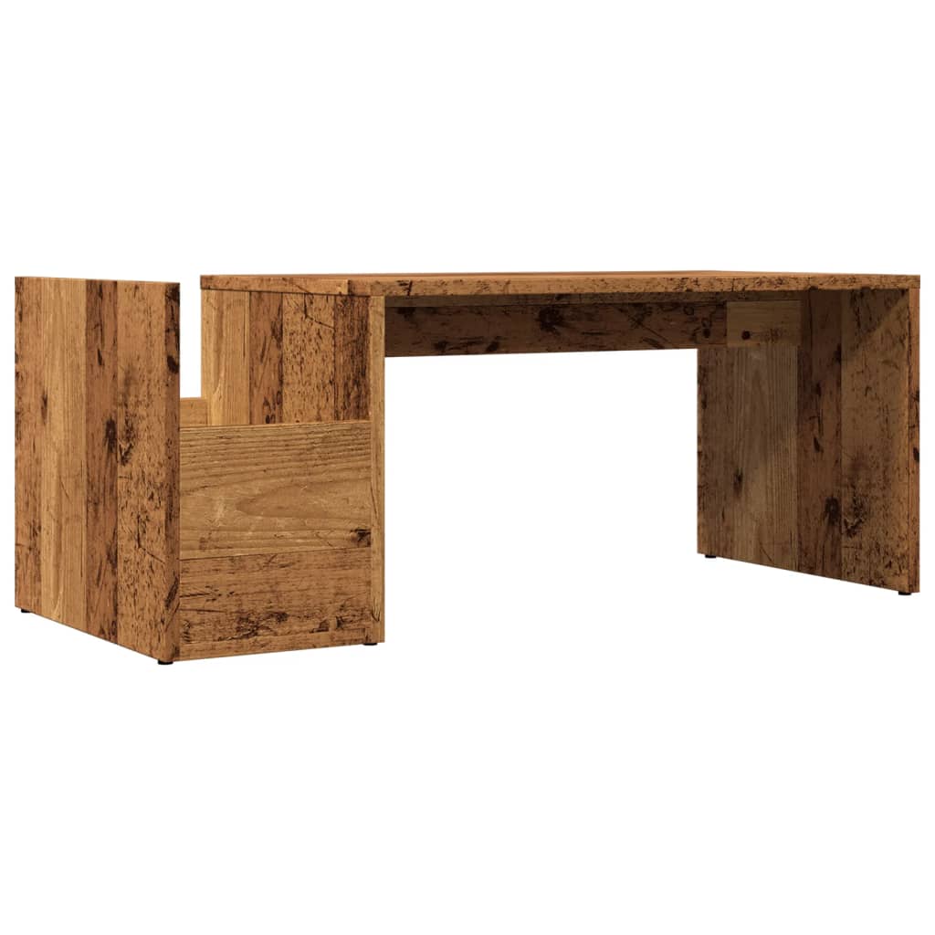 Stolić za kavu boja starog drva 90x45x35 cm konstruirano drvo