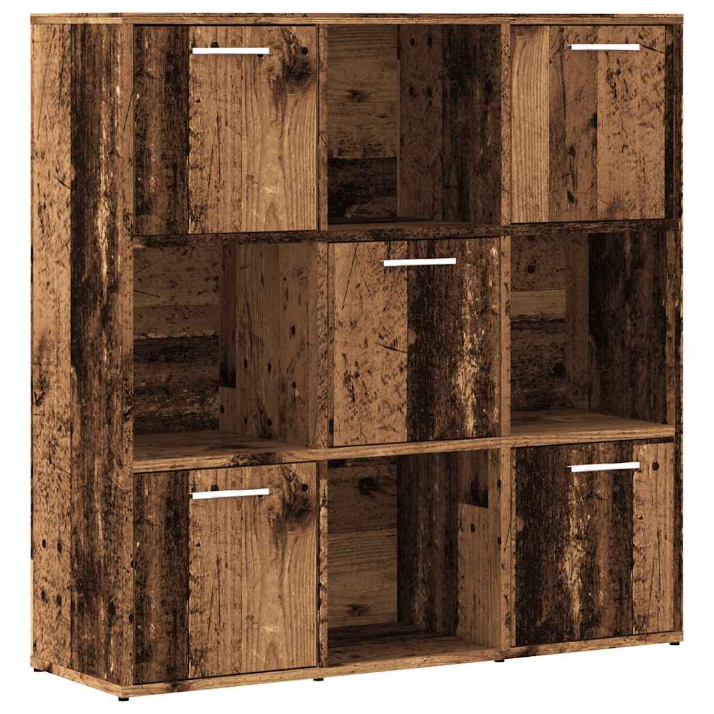 Polica za knjige Staro drvo 90x28x90 cm Konstruirano drvo