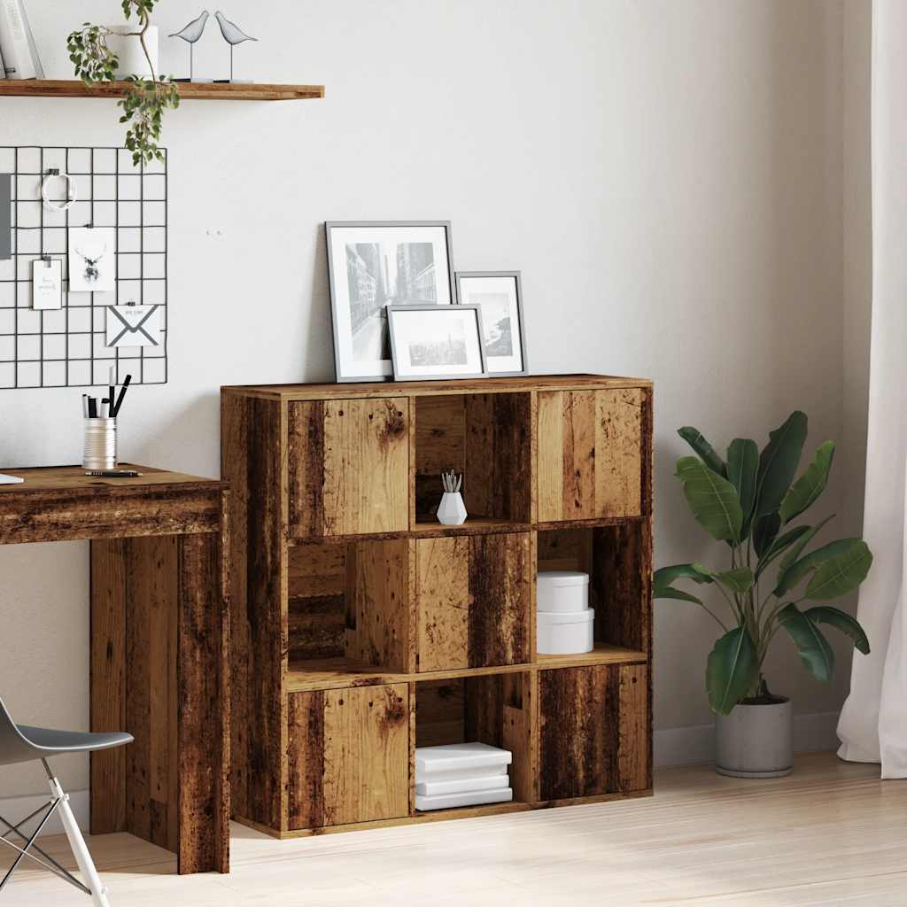 Polica za knjige Staro drvo 90x28x90 cm Konstruirano drvo
